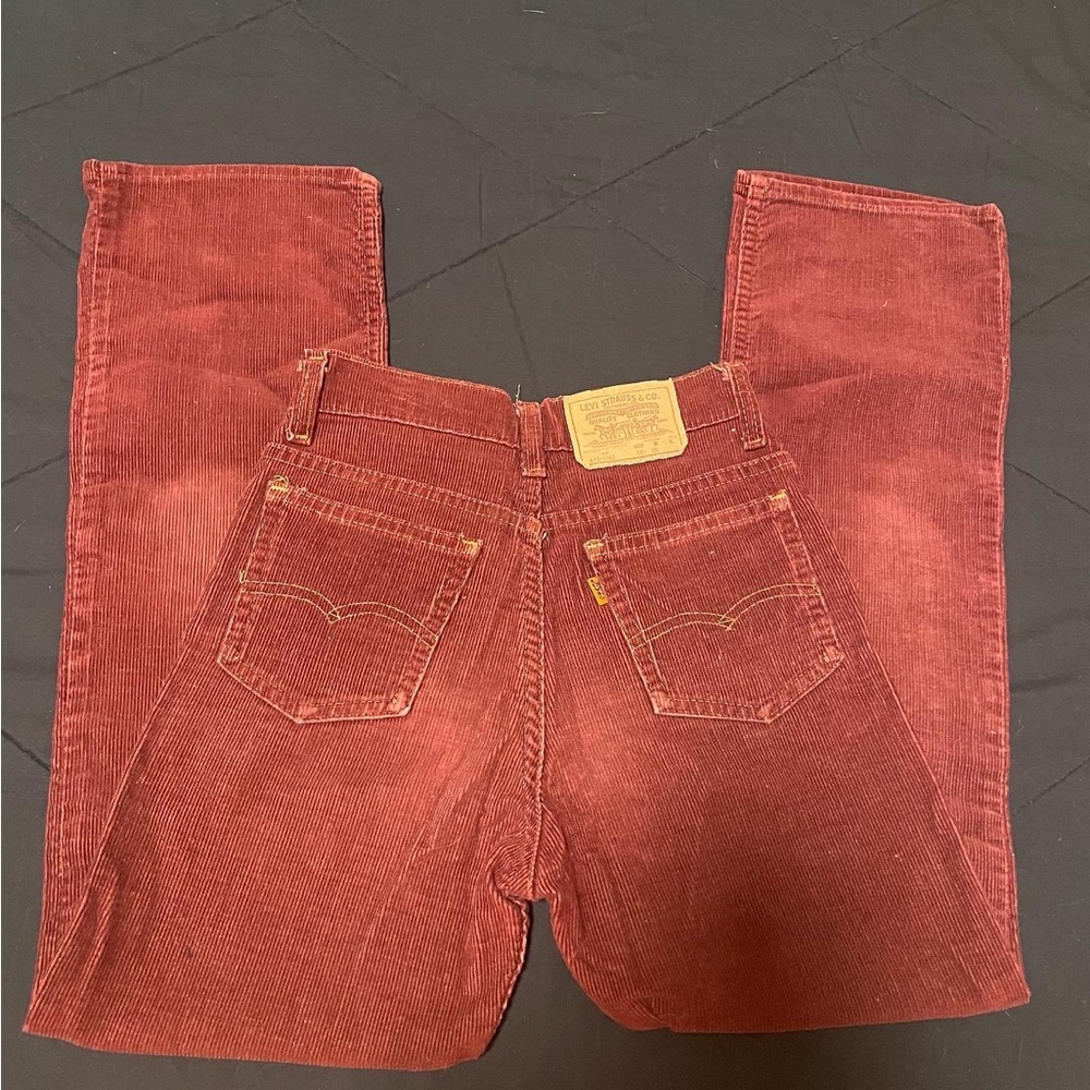 70’s vintage Levi’s rust colored corduroy pants